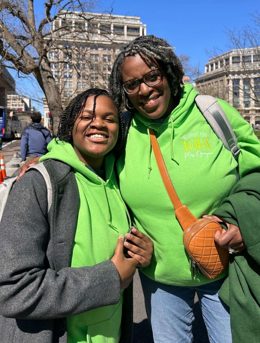 mother and daughter in Washington, D.C.