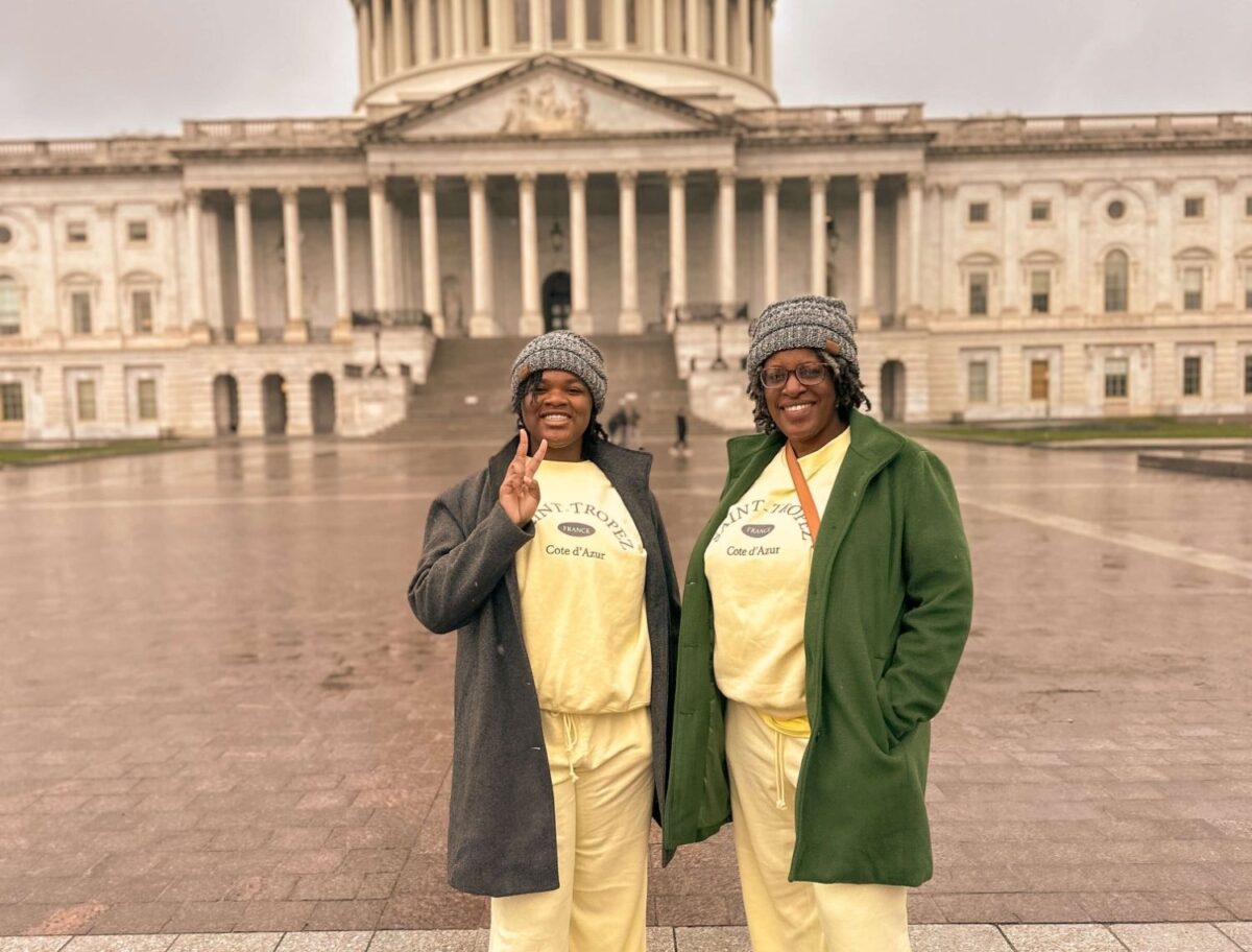 Mother and daughter in Washington, D. C