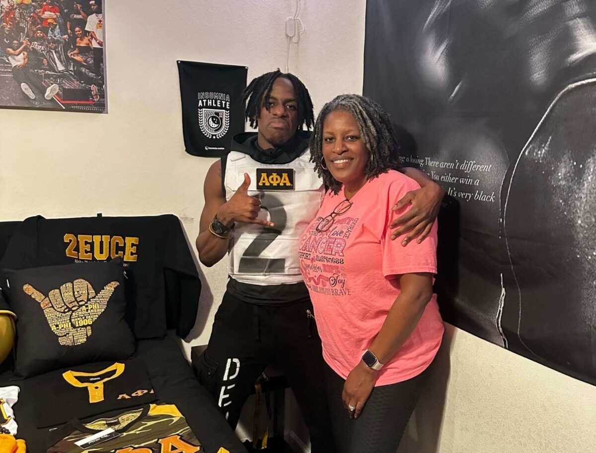 mother and her Alpha Phi Alpha son