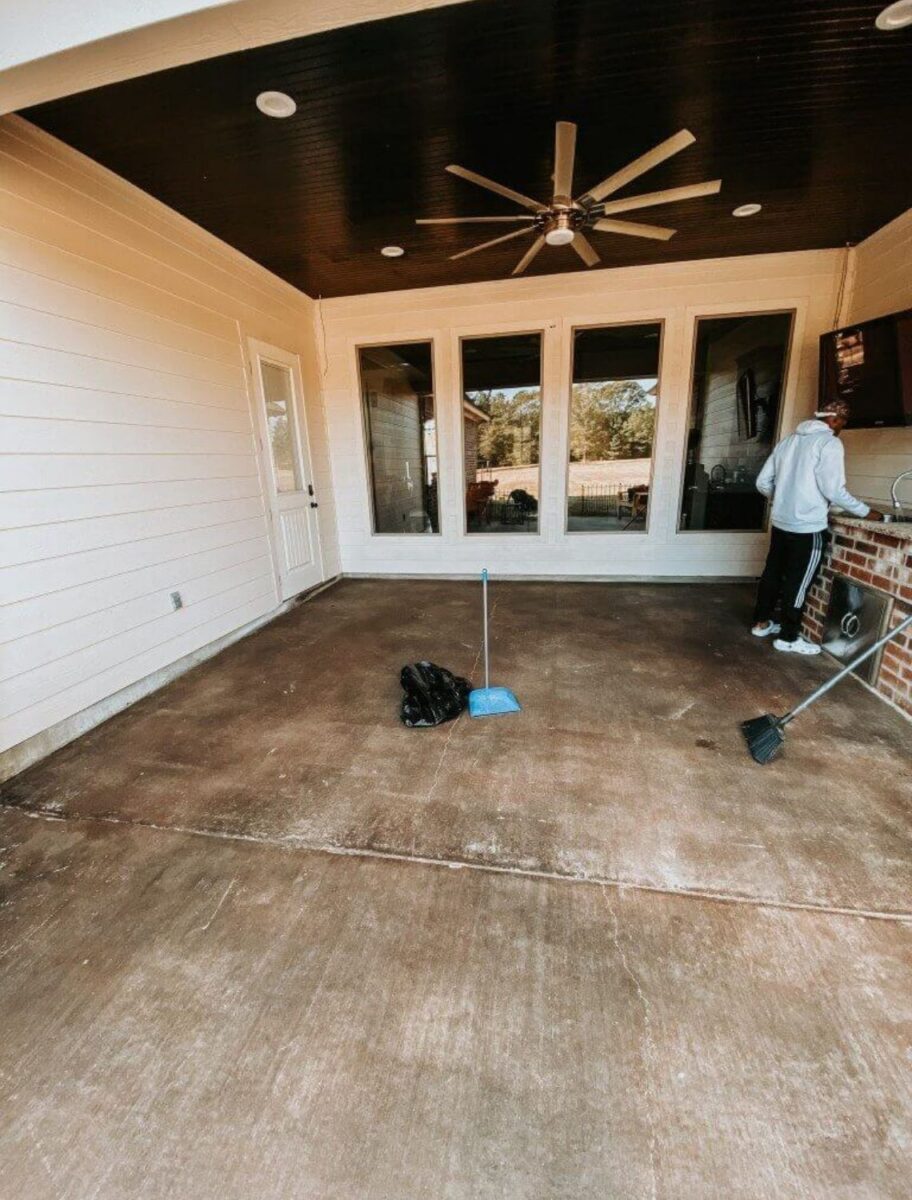 clean patio